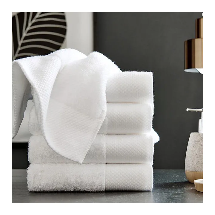 Indian towel hotel supplies wholesale fancy microfiber white bath towel with best price
