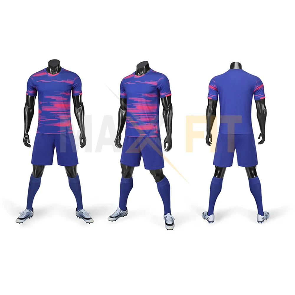 2023  Adult And Kid Football Jerseys Set Team Sportswear Children Soccer Professional Customized Team Uniform