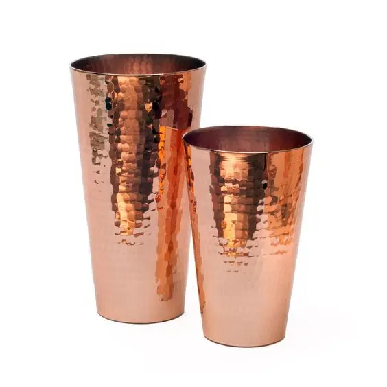 Pure Copper Embossed Glass Tumbler High Quality Copper Champagne Glass At Wholesale Price High Quality Suppliers & Manufacturer