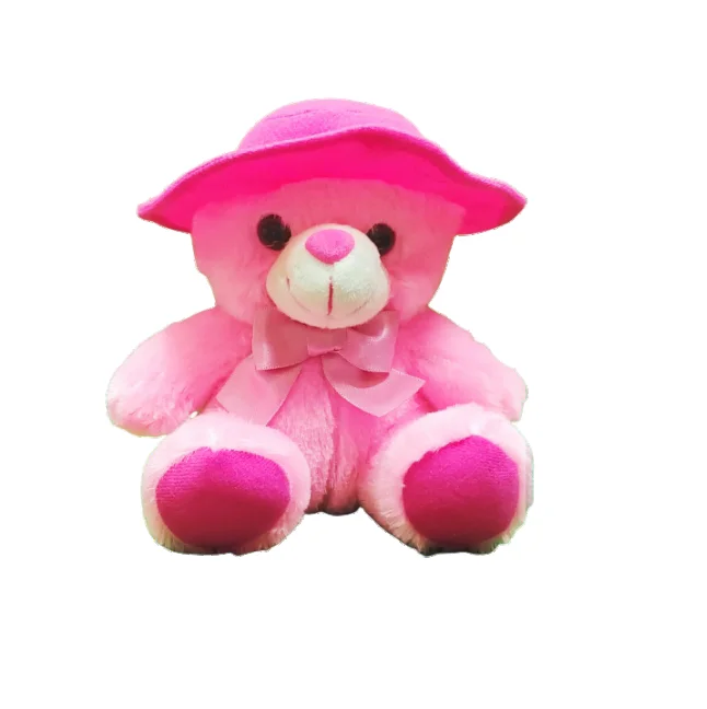 Top Selling Light Weight Fluffy Cap Teddy Bear for Gifting Purpose from Indian Manufacture at Wholesale Price