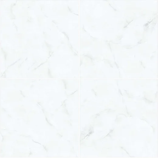 Моно мраморная Глянцевая Модель-ACEITE BIANCO фарфоровая настенная и напольная плитка нанесение Novac керамическая LLP India 600x600 мм