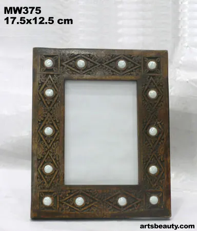 Wooden Handmade Photo Frame Rustic Wood Picture Frame Solid Wood High Definition Tabletop or Wall Mounting Frame Hot Selling
