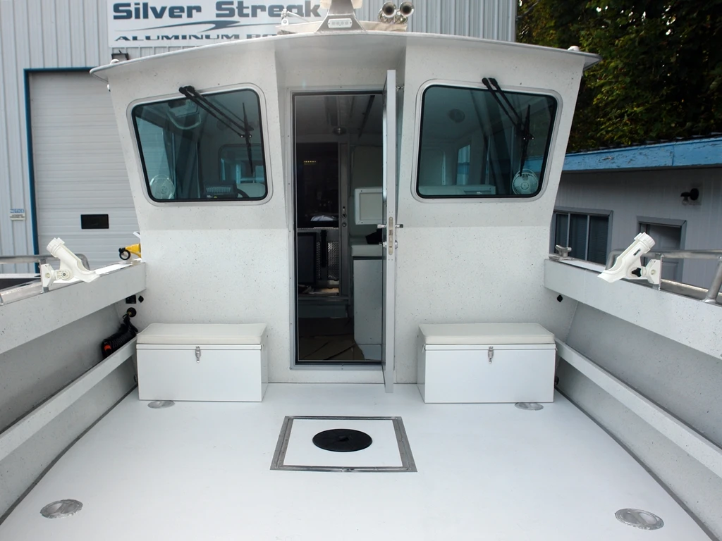 Kinocean 32 Foot Full Welded High Speed Aluminum Fishing Boat Cabin Landing Craft for Offshore Fishing Work