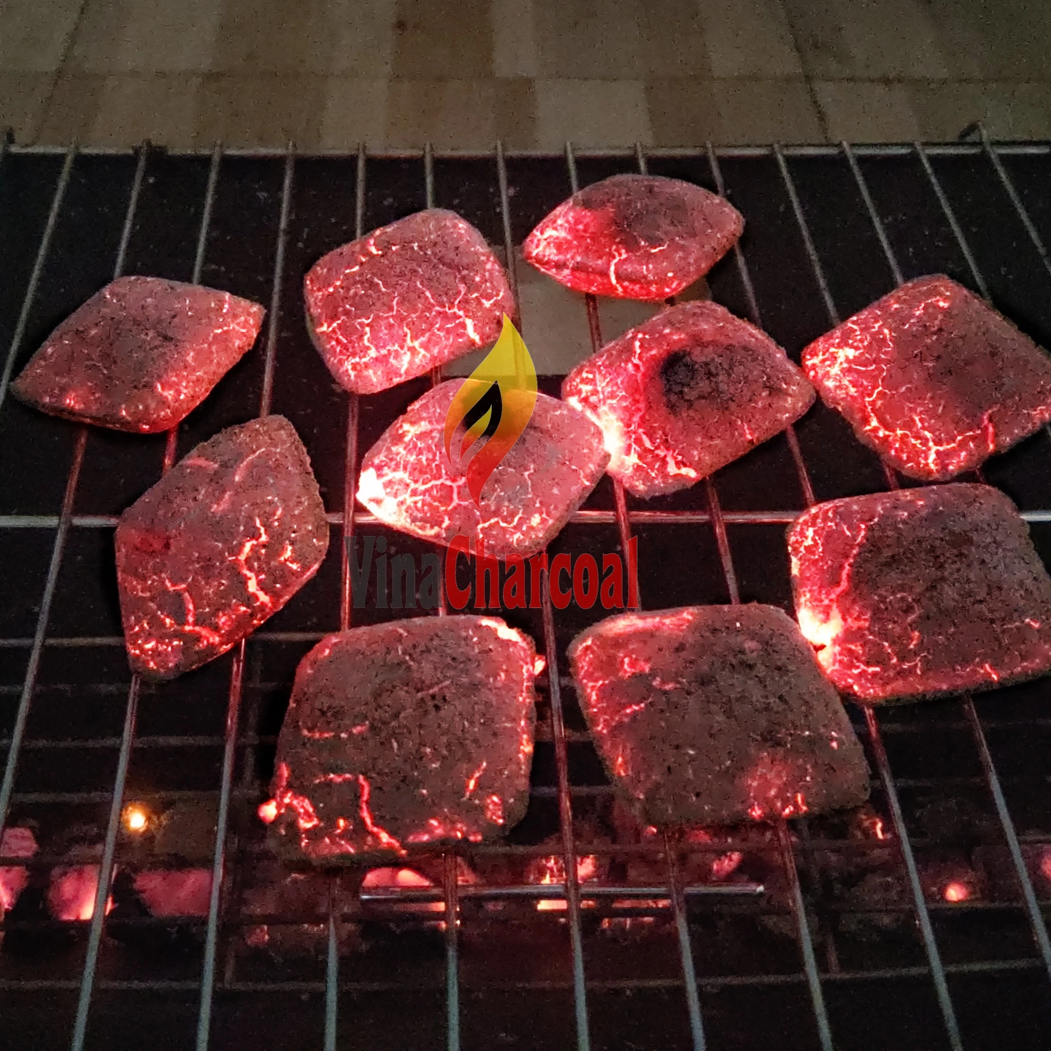 No chemical coconut shell charcoal briquette for BBQ grilling egg shape