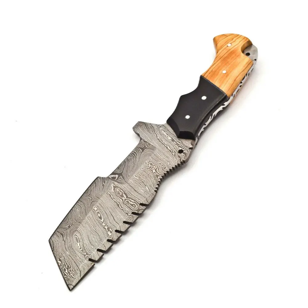 9inches Factory Wholesale Pocket Knife Steel Head 3Dprint Pattern And Natural Flower olive Wood Handle