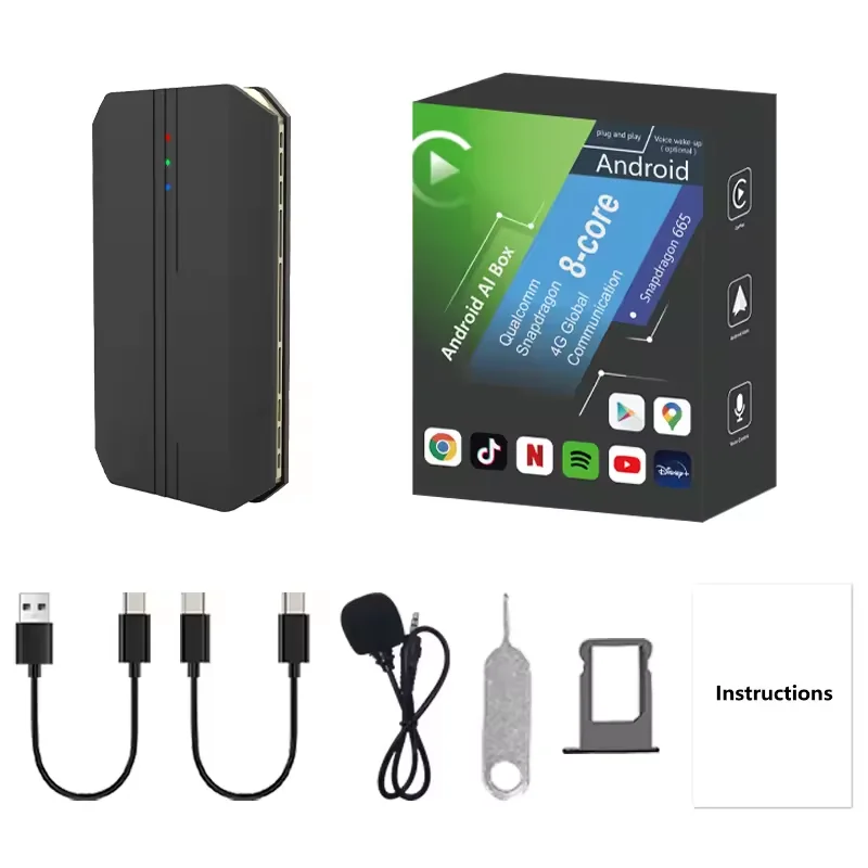 2024 New Model Design QCM 6125 Android 13 4+64/8+128GB carplay with TF Card function for car