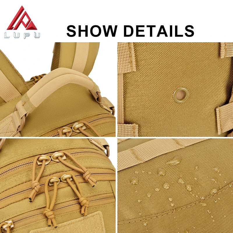 High Quality 30L Waterproof Tactical  Backpack  with 1000D Nylon imitation For Outdoor Men Mountaineering Training