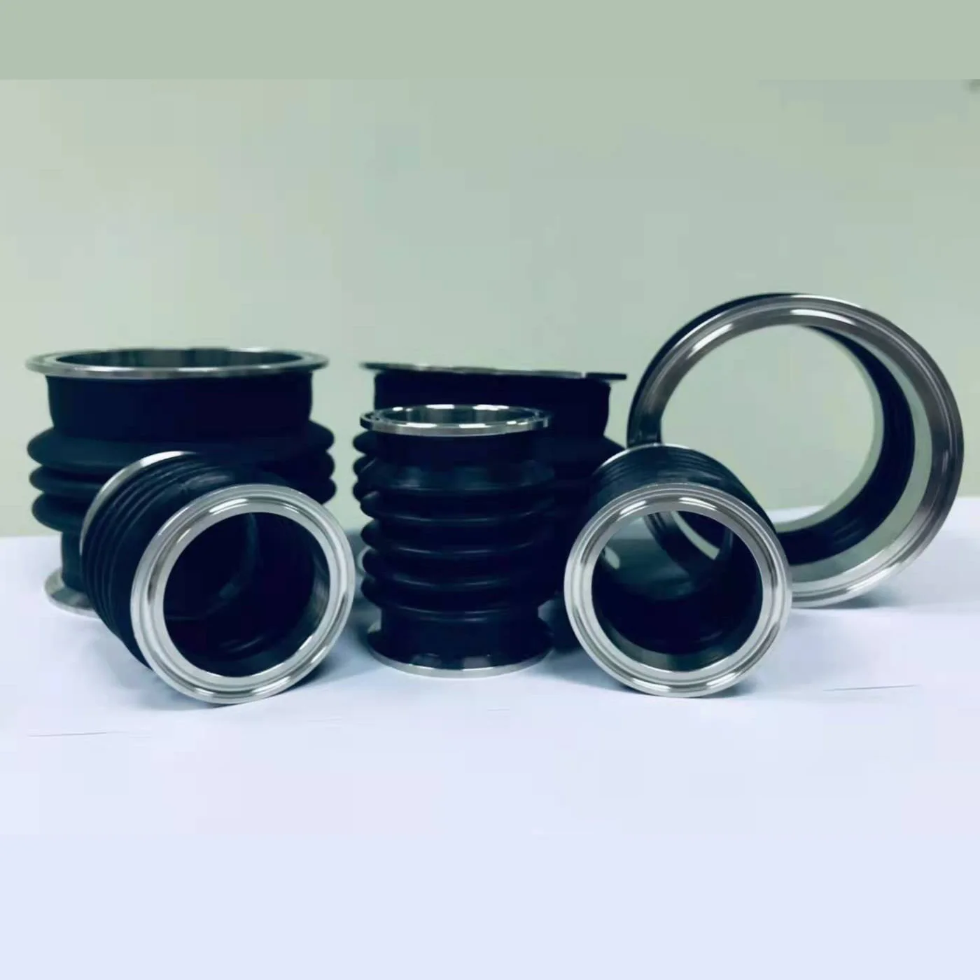 Rubber bellows custom OEM dust bellow cover with metal flange