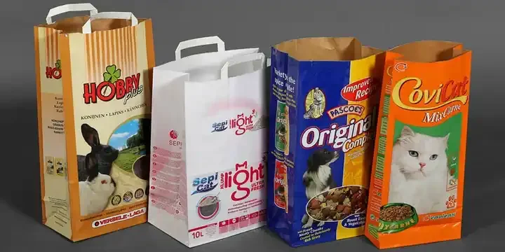 Outstanding Brown White Kraft Paper Bag Mix Colour Coal Charcoal Lumps Briquette Packing Sacks For Wholesale Bag