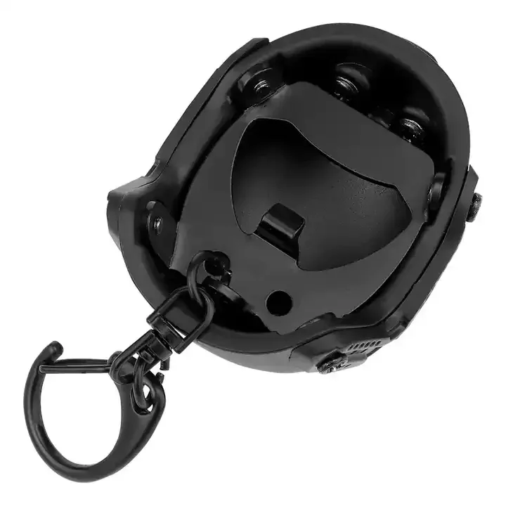New Design Mini Plastic Beer Opener FAST Helmet Shape Keychain With Funky Bottle Opener for Decorative pendant BLACK