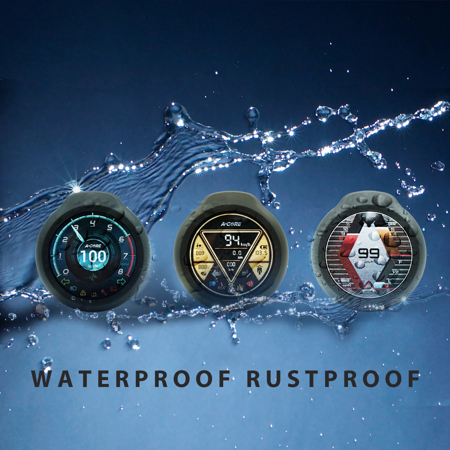 Multifunction LCD Motorcycle Scooter Speedometer Odometer Fuel Gauge