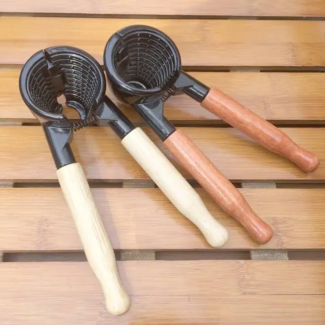 Wholesale Nutcrackers Wooden Nutcracker, Walnut Cracker Opener Nut Funnel, Plier Sheller Tool Kitchen Accessories