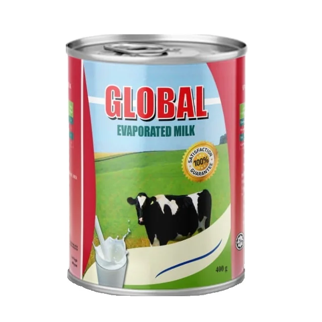 Top Quality Evaporated milk with 2% protein for Coffee or Tea and Baking high quality products from Malaysia 390g,500g,1kg.