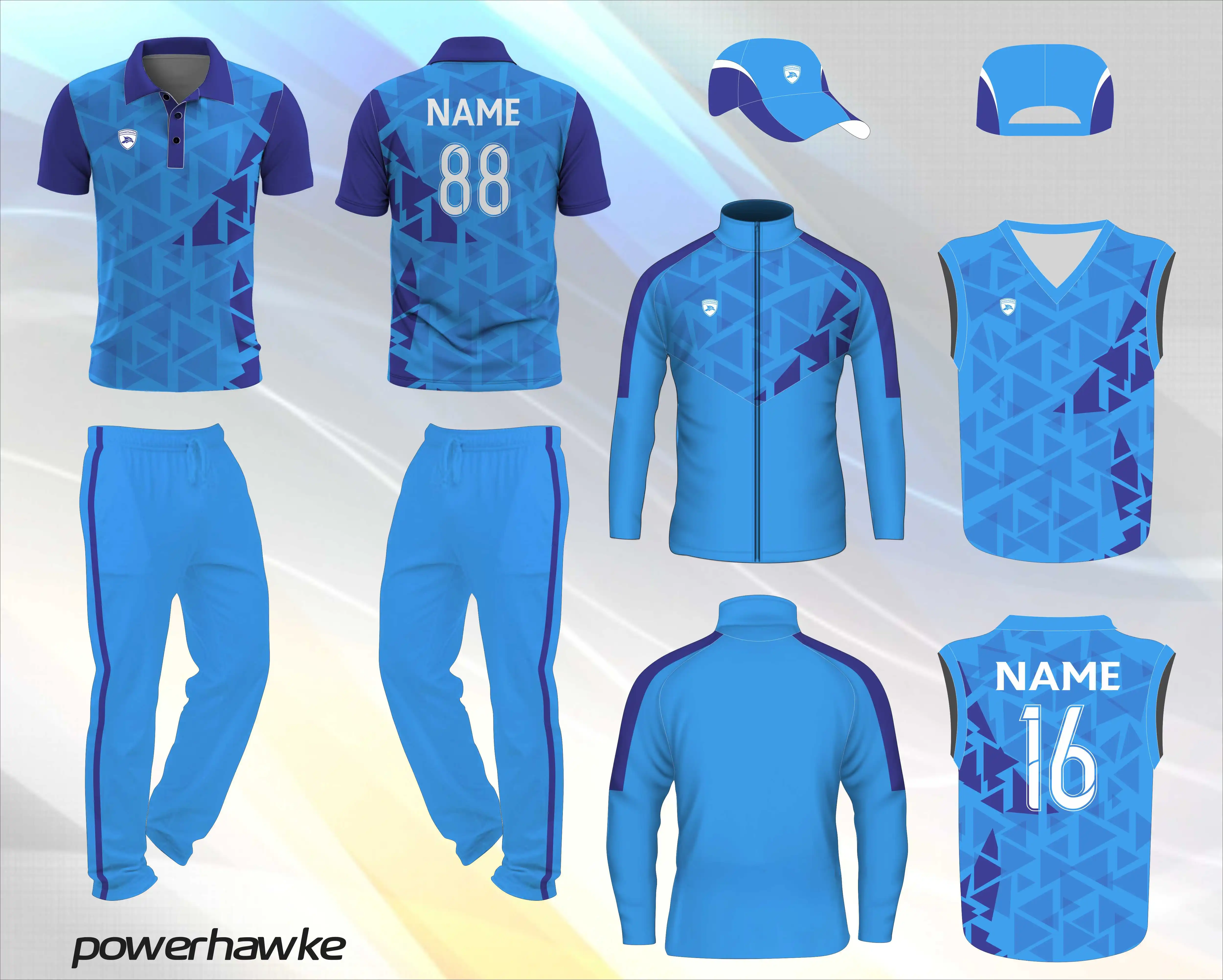 Best Selling Sportswear Cricket Uniform Collar Jersey and Trousers Pants Full Set Uniform with Customization Facility