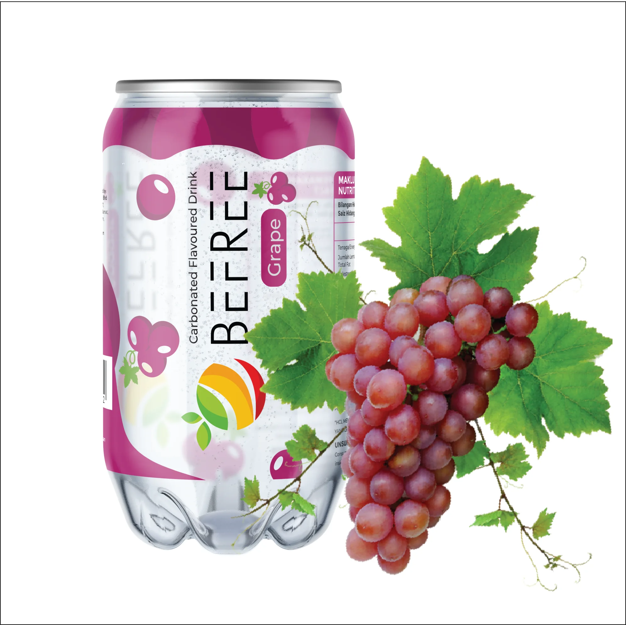BeFree Brand Soft Drinks Beverage Malaysia Manufacturer Soda Halal Carbonated OEM Customization Packaging Labelling Available