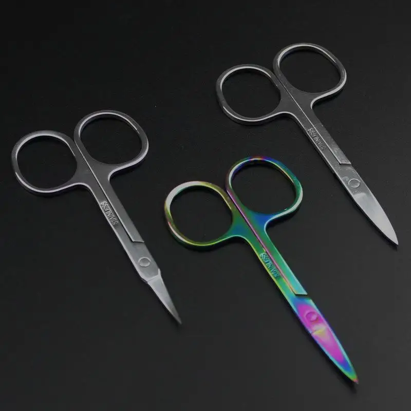 Adjustable Fly Tying Scissors Plier Tungsten Stainless Steel Carbide Scissor Blade with Serrated Straight Blade