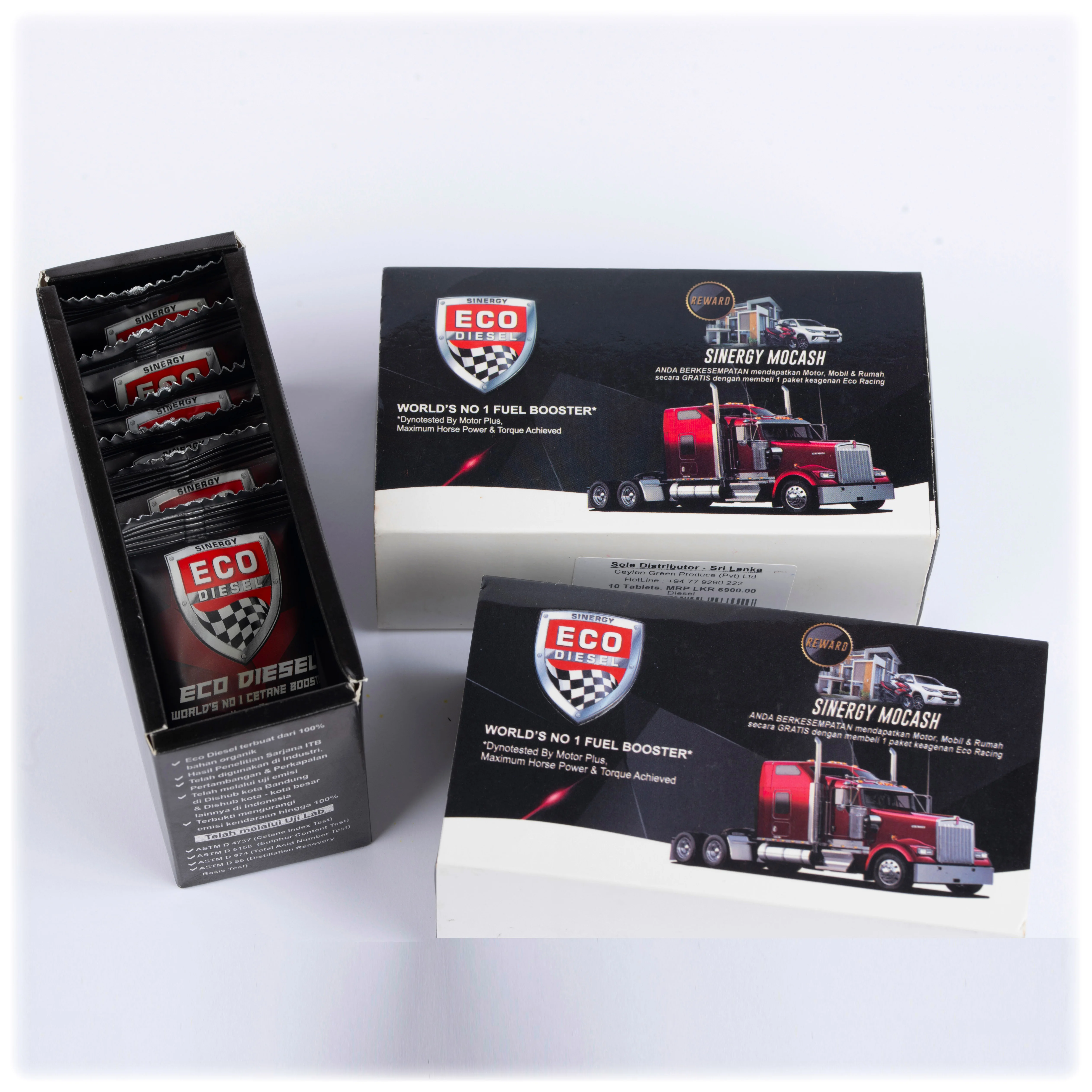 Cetane , Diesel , Fuel Booster Eco Diesel Tablets Saving The Fuel & Omit The Gas Co Pollutant - ECO DIESEL BOX