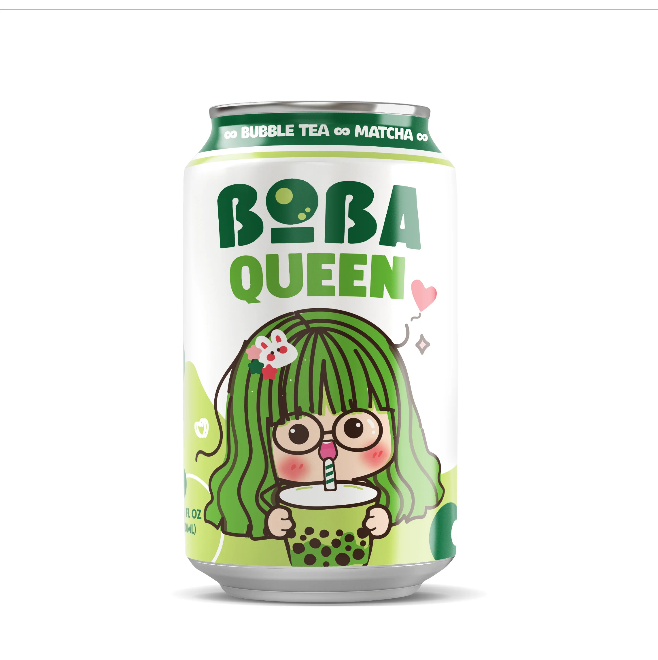 Nawon Hot Sell Bubble Milk Tea Orginal Boba Queen 330ml Canned Premium Boba Tea Drink USDA HALAL Certification