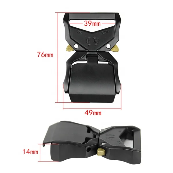 Premium 15/20/25/33/38/45/50 mm quick release backpack 7075 aviation aluminum taktisch belt buckle