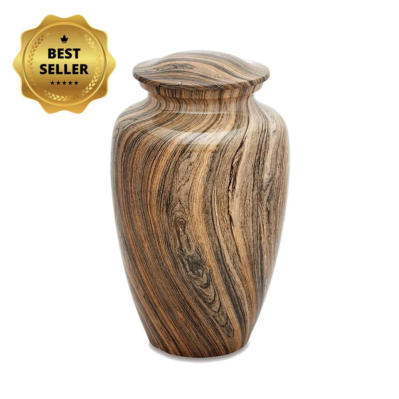 Very Premium Aluminium Metal Adult Cremation Ashes Handmade Metal Urns at Best Wholesale Price