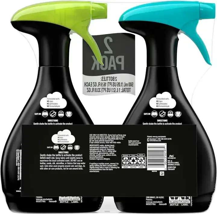 Спрей для освежения ткани Febreze устранения запаха сильного аромата леса и дополнительного 27 унц (2 упаковки)