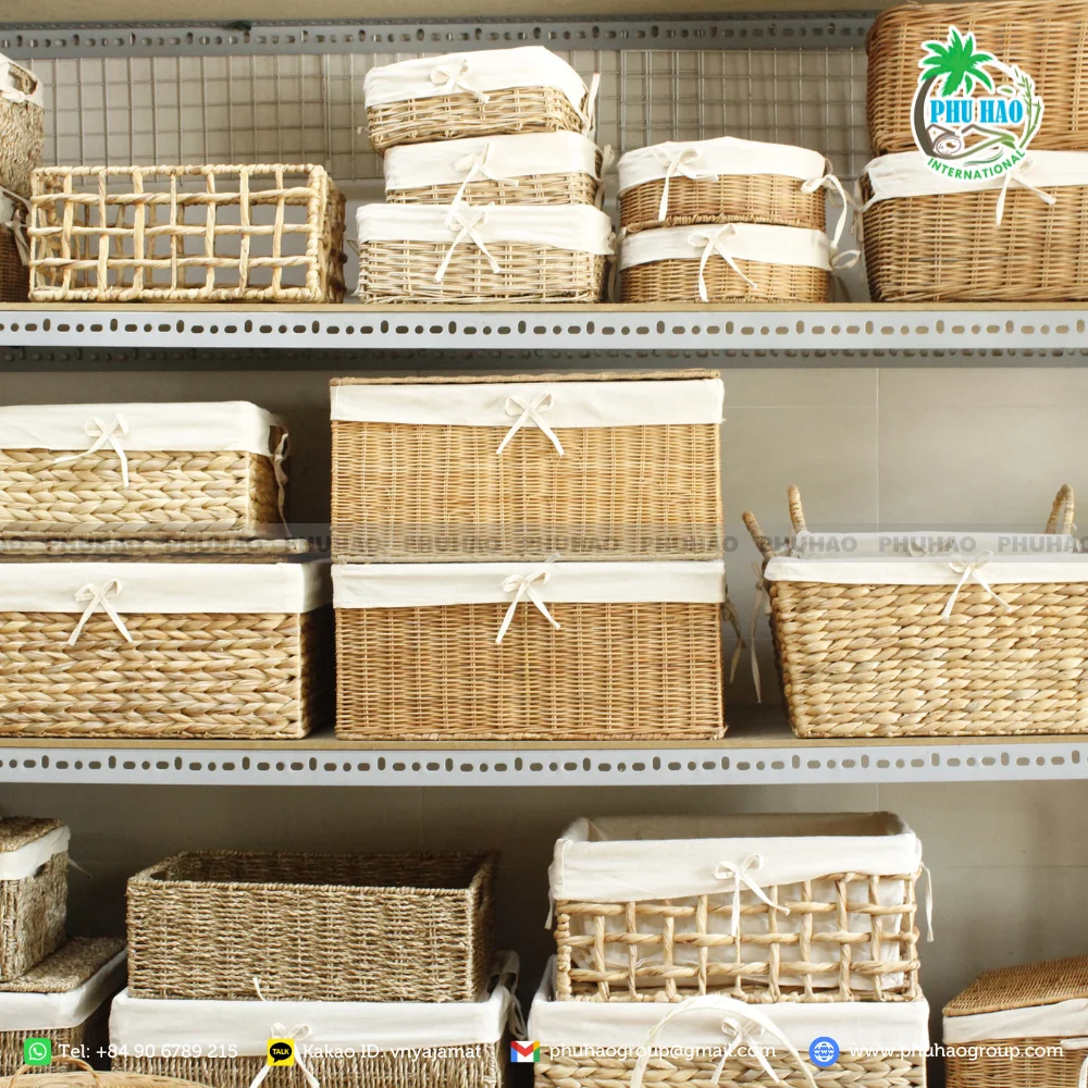 Экологически чистые продукты корзины из ротанга: Натуральное решение для любого стиля жизни экспорт Вьетнама