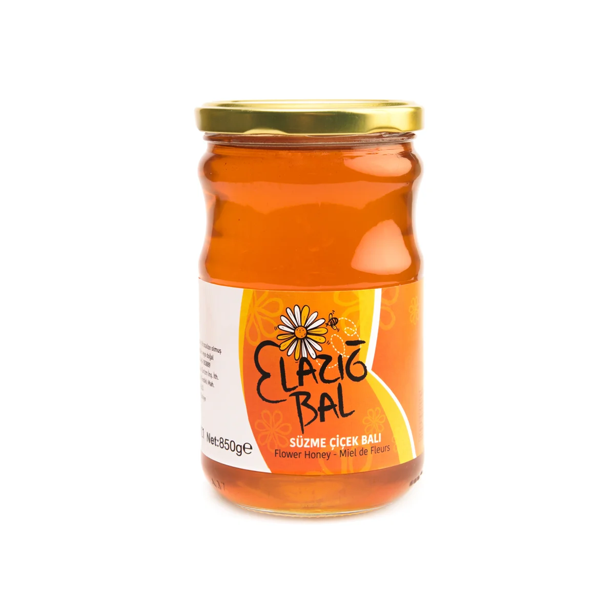 Natural Blossom Honey Elazig Brand Seel Liquid Flower Honey 480 Gr Glass Jar Filtered Flower %100 Pure Raw
