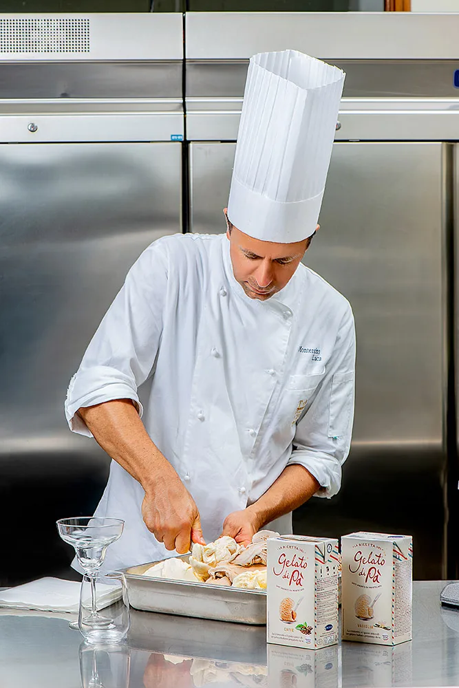 High quality Italian Ice Cream La Ricetta del gelato di Pa Mandarino Tetrabrick 1L for HORECA shop