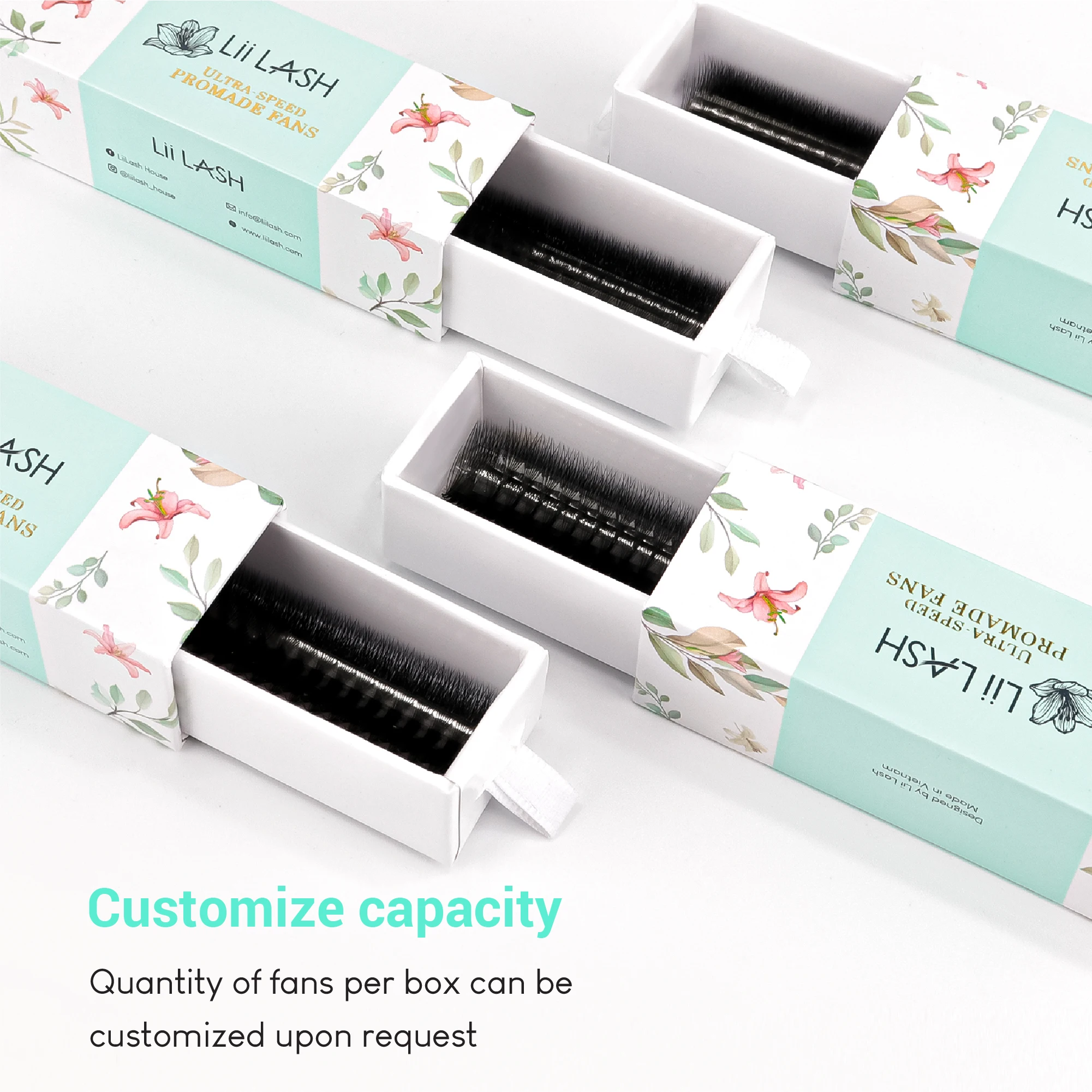 Best selling instant promade lash extension fans symmetrical ultra speed premade fans lash trays wholesale premade fans 3D-20D