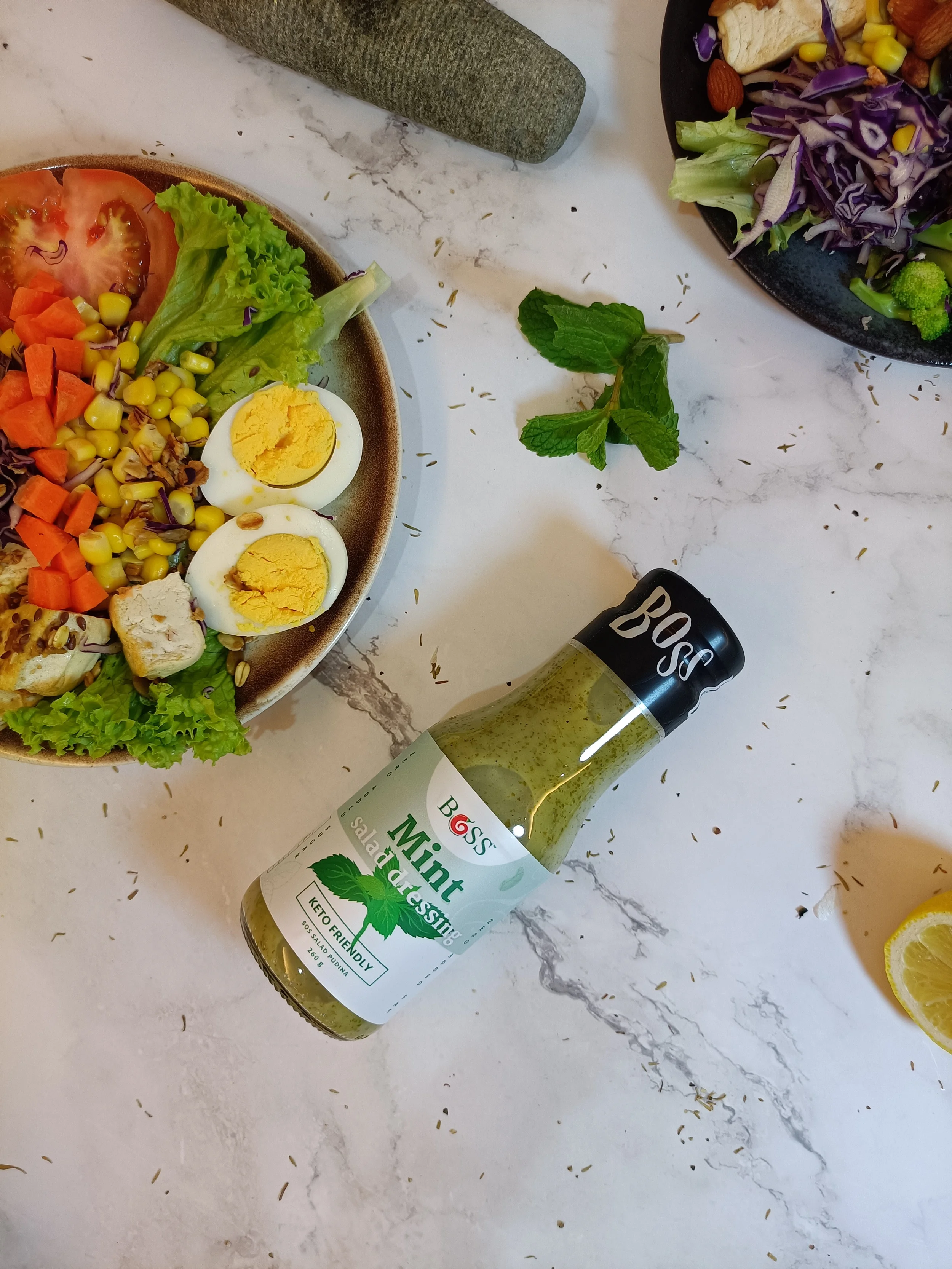 Most popular Wholesale Preservatives free OEM mint salad dressing factory price 270g Halal sauce for Dipping