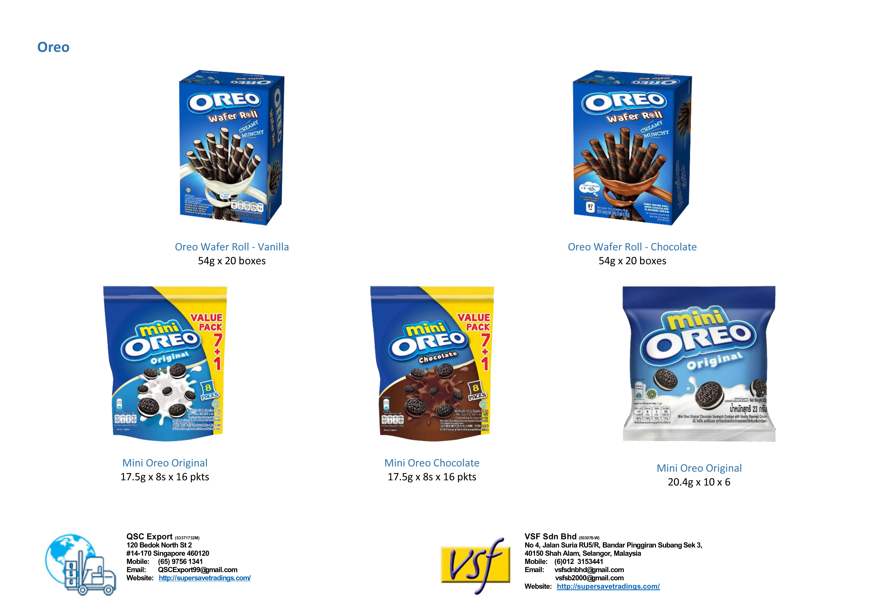 Ore o Chocolate Sandwich Cookies Ore o Multi Pack Peanut Butter & Chocolate 27.6g x 9 x 12 pkts Creme made with real cocoa