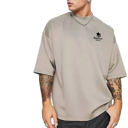 New Design Street Wear Drop Blank Heavyweight T-shirt Overs Man Unisex Soft 100% Cotton Spandex 280 230 GSM Oversized T shirt