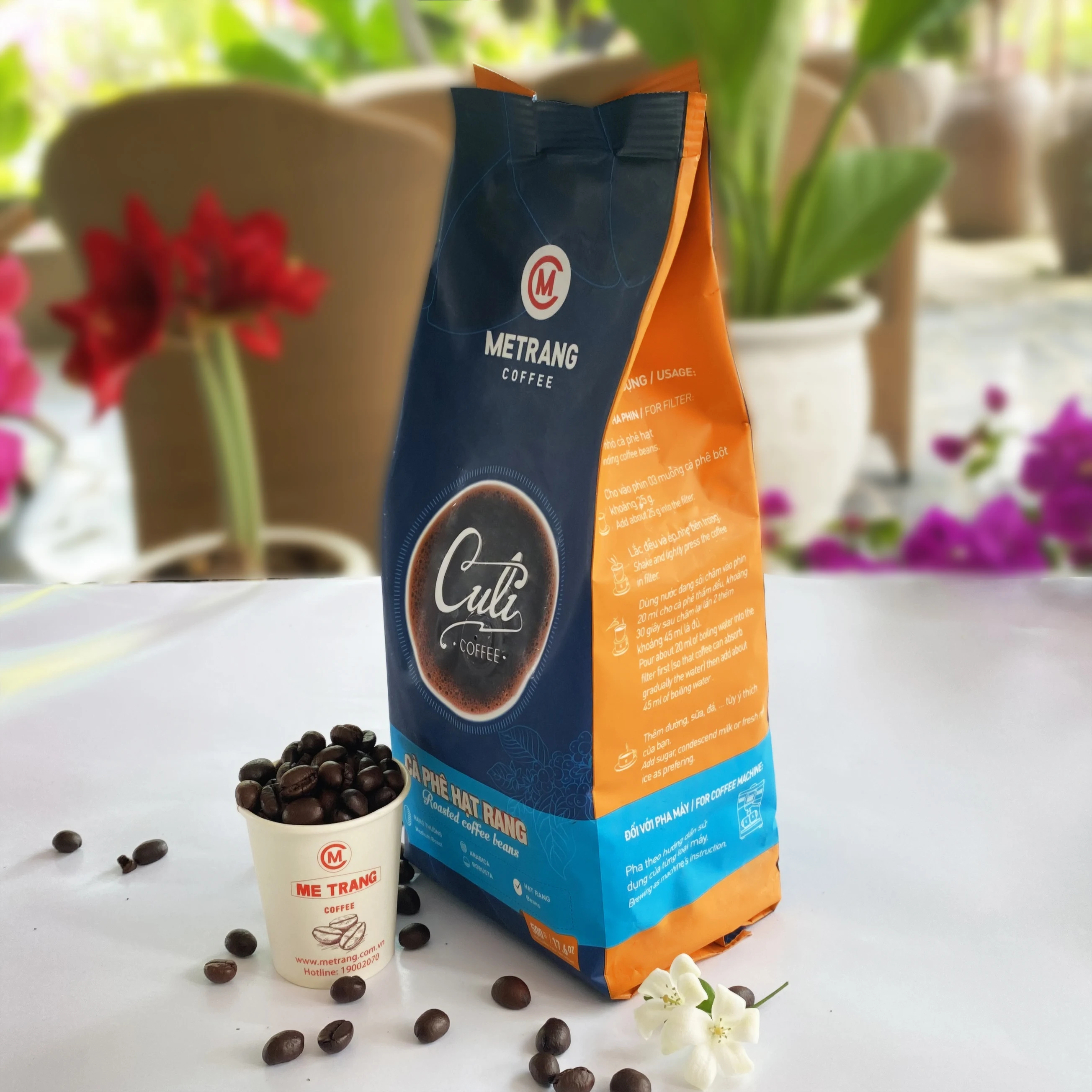 Bag Customize Package 500g Weight Flavor Grade coffee bean bag packaging Culi Roasted Coffee Beans From Vietnam