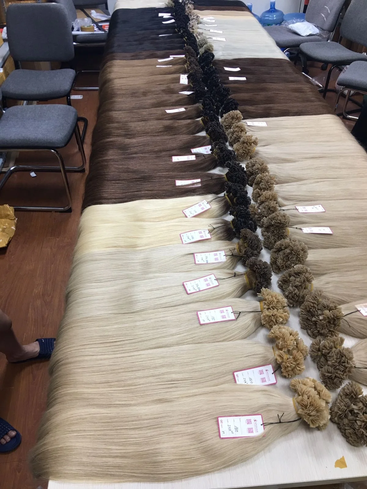 Raw Vietnamese Hair Unprocessed Virgin Natural Straight Wavy Hair Vendors Flat Tip Extension Best Selling Human Hair Wigs