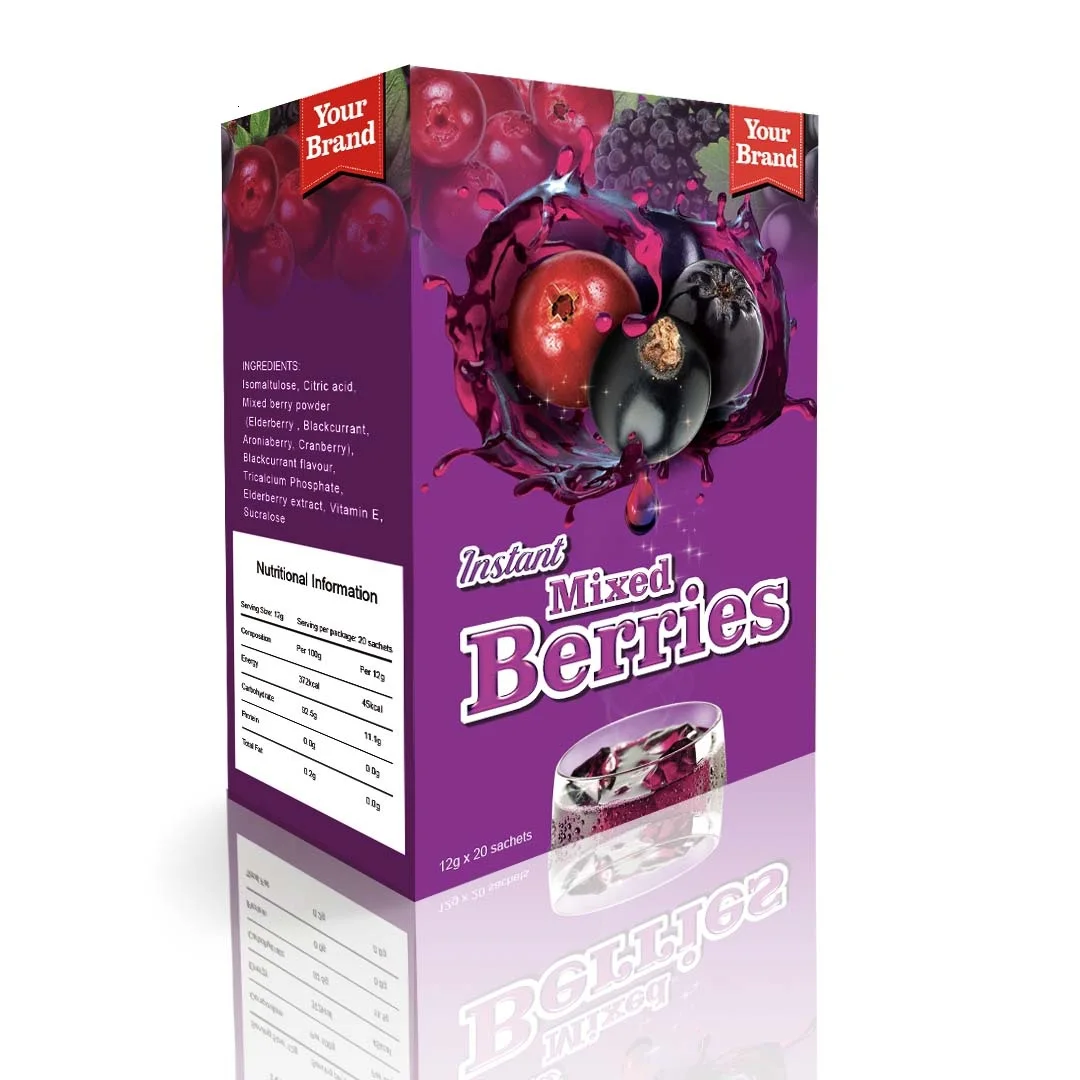 Personalize Your Beverage Line Private Label Mixed Berry Drink Solutions