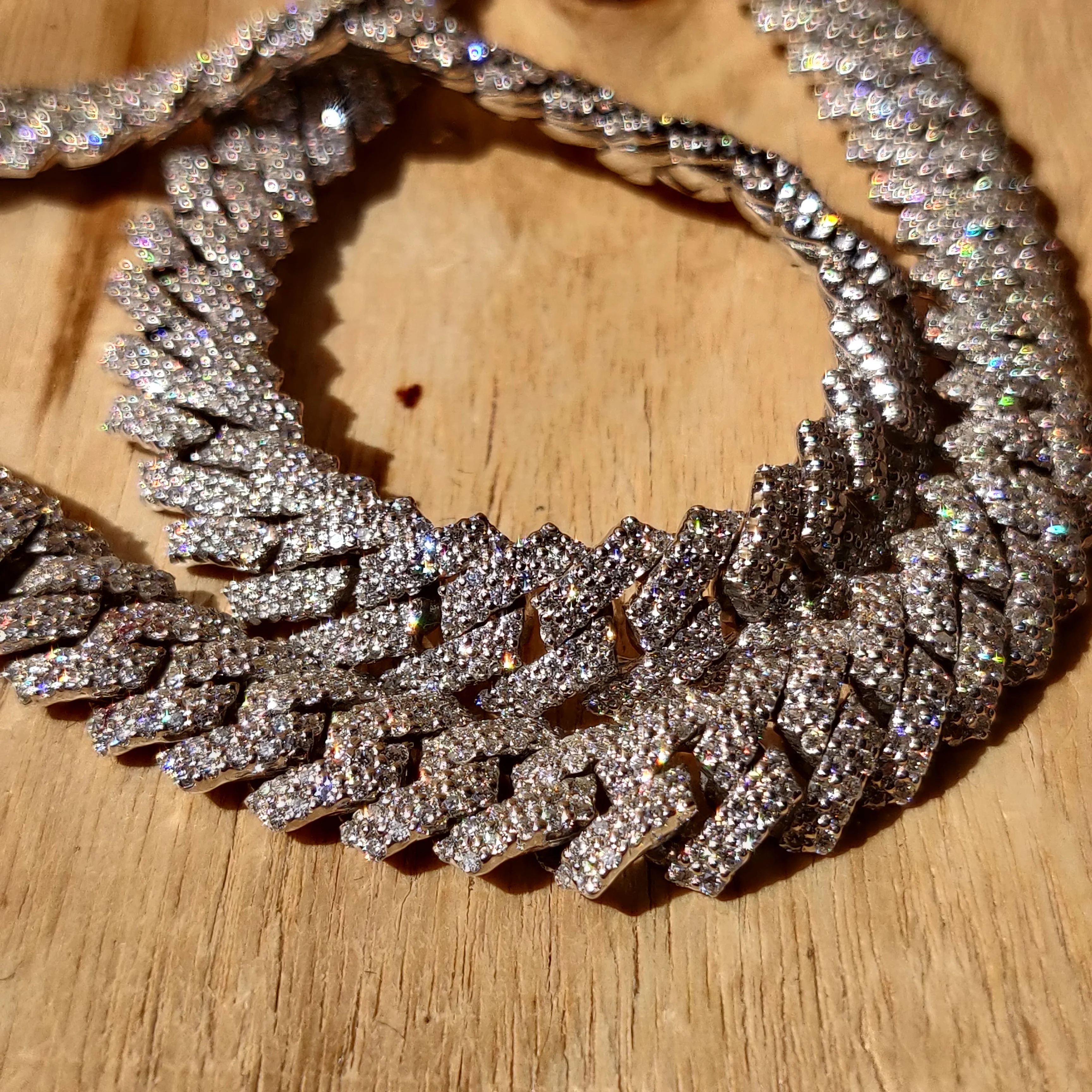 Custom Pass Diamond Tester Hip Hop VVS Moissanite Diamond Cuban Chain Link Necklace Iced Out 925 Silver 18k Men Jewelry