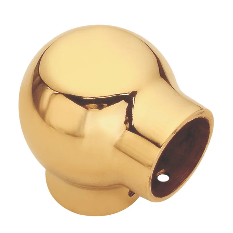 3 Sided Decorative Stair Handrail Balustrade Railing Fittings Accessories Handrail Pipe Fitting Connector Brass Aluminum