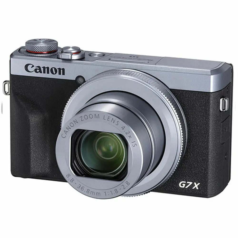C.anon P.owerShot G7 X Mark III 20.2MP 4K Digital Camera 4.2x Optical Zoom Silver
