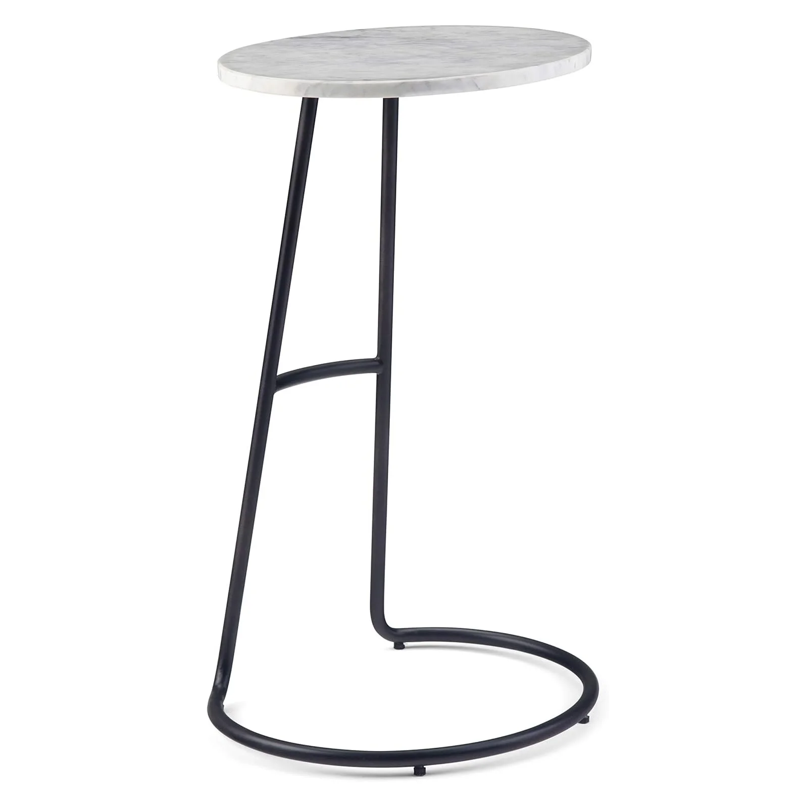 White Marble Top Metal Frame Durable Legs Sustainable Table Housewarming Center Table For Interior & Exterior Use