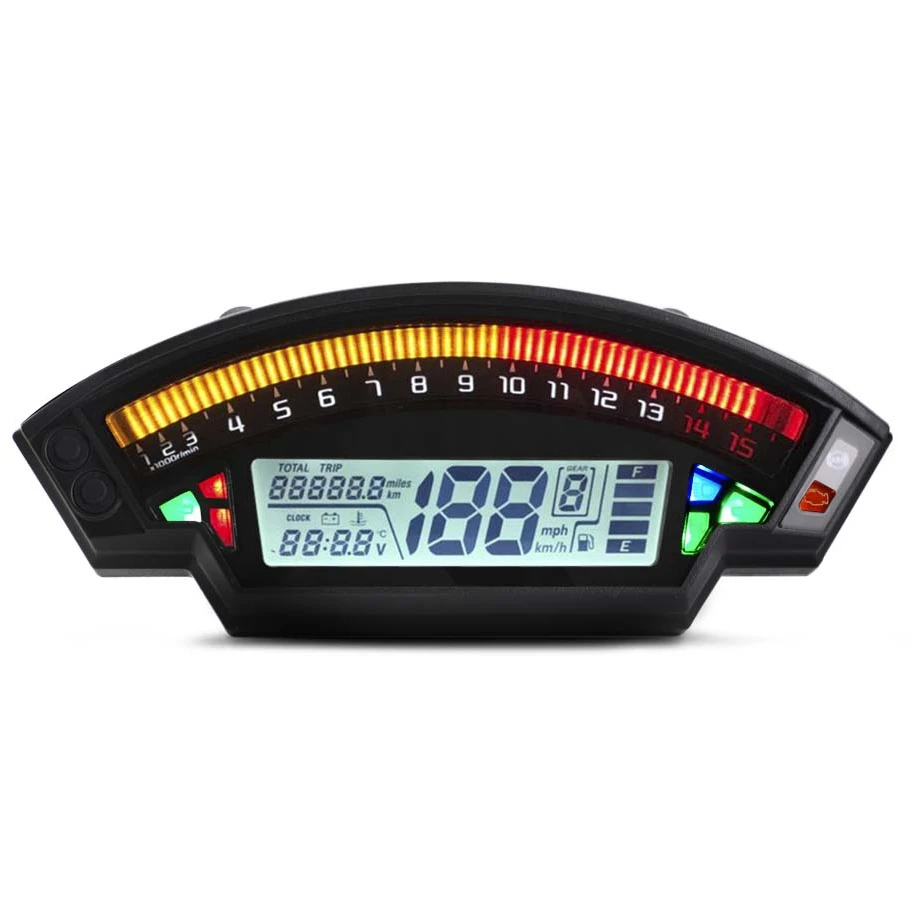 Digital Meter For Motorcycle Motorbike Scooter 12V LCD Display Material Origin