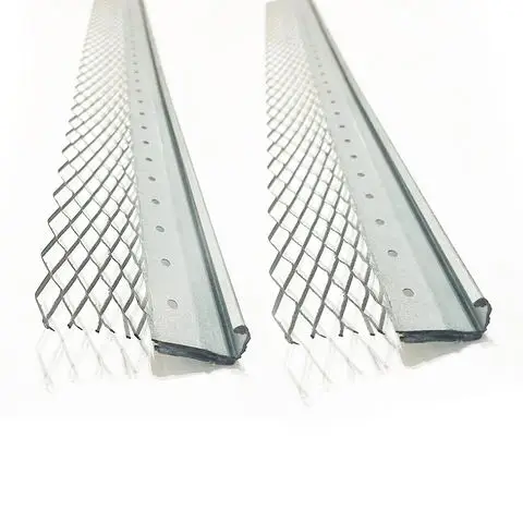 Customized Expanded Flange Casing Bead Multiple Material Drywall Metal Gypsum Board  Angle Mesh Corner Bead for Plastering