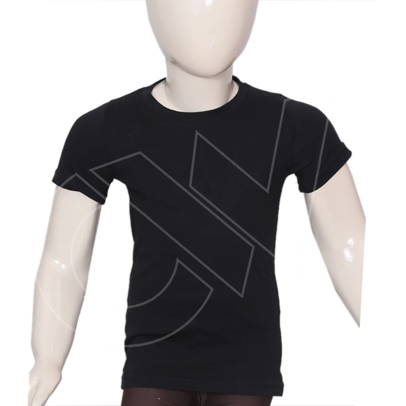 High Quality Cotton Summer Kids Casual Short Sleeve Solid Color T-Shirts For Children