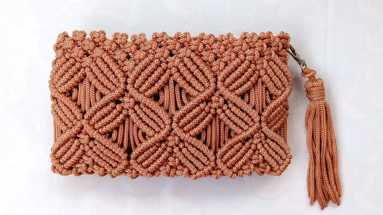 Handmade Macrame tote Bag made cotton cord boho multi color ladies shoulder bags