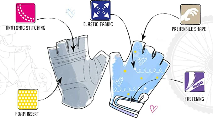 OEM Design Outdoor Sports Bicycle Glove For Racing Fingerless Gloves Winter Bikers Half Finger Cycling Gloves