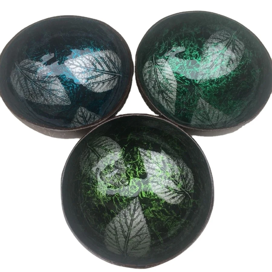 High Quality Coconut Shell Bowl for Home Lighting Decor Eco-Friendly Natural Seashell Lacquer Factory Direct Wholesale