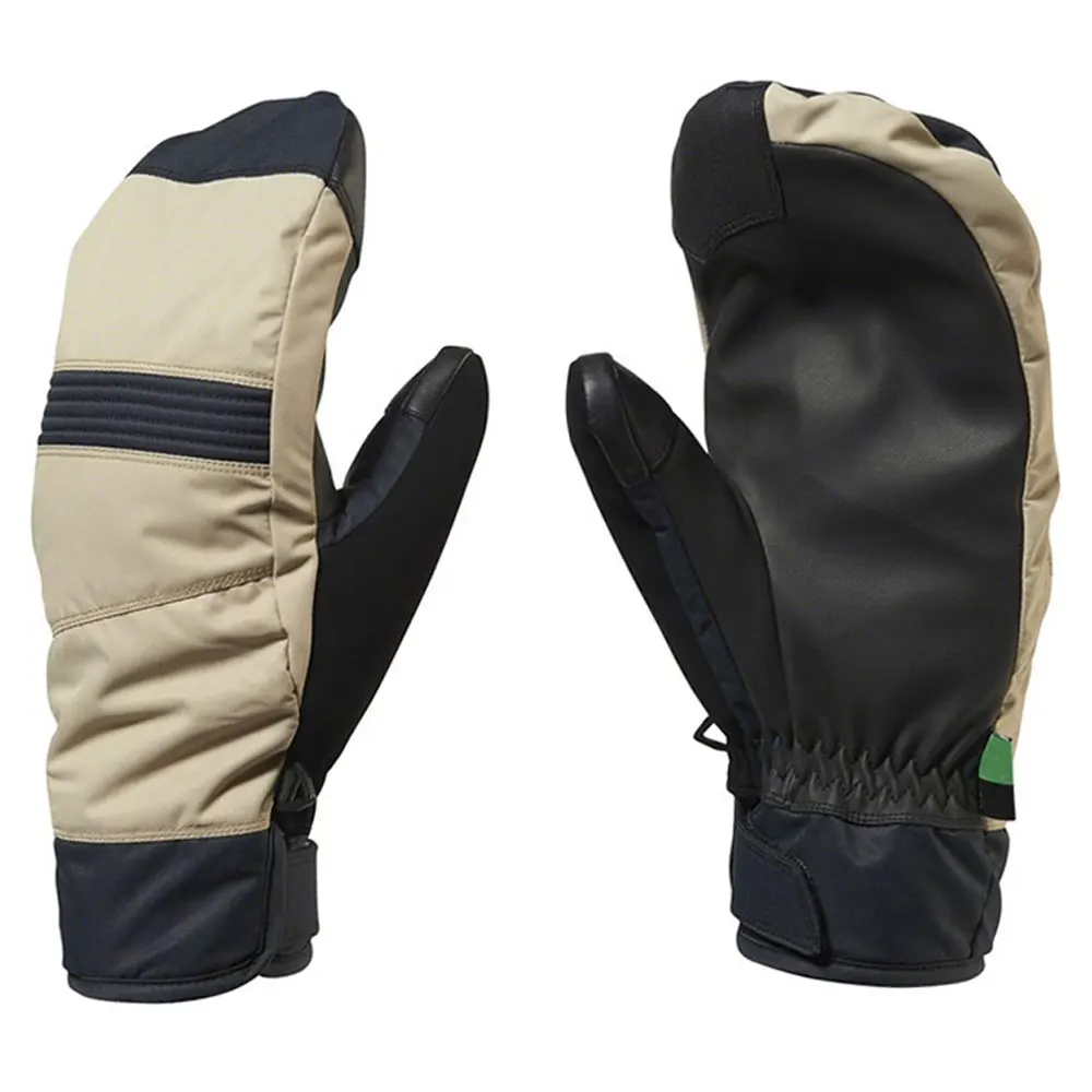 Fashion Winter Warm Waterproof Cowhide Leather Unisex Snowboard Mittens Gloves