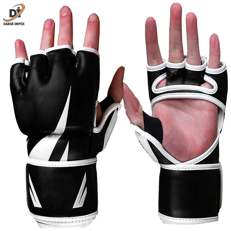Factory Made Leather MMA Gloves Wholesale Price New Design Leather Custom Logo MMA Gloves