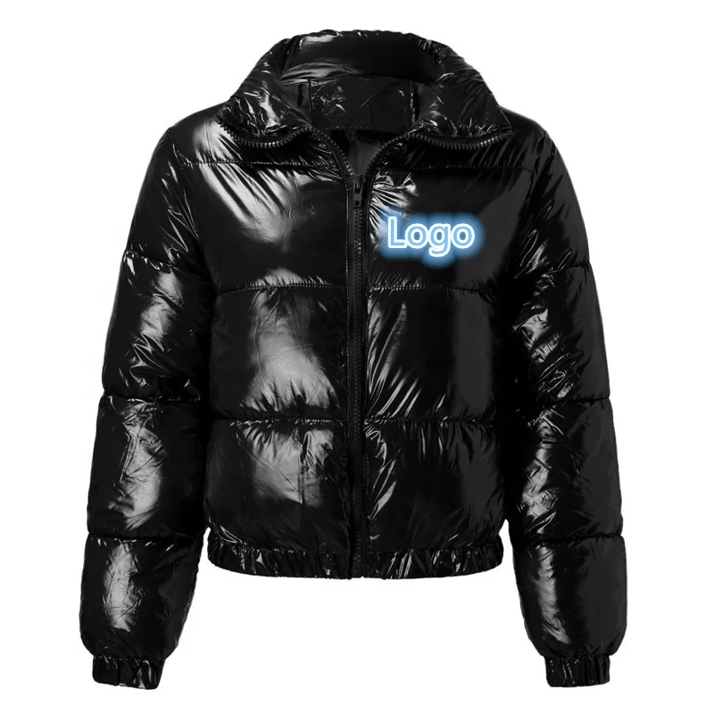 Custom logo puff down bubble coat women down jacket winter thick casual down jacket ladies down puffer jacket bubble coats