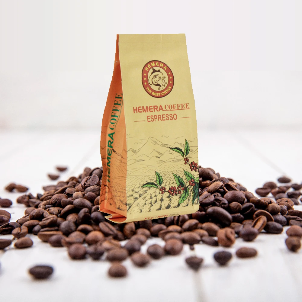Hemera Premium Vietnam Espresso Whole Coffee Beans (Medium Roast) - 100% Arabica Coffee Beans