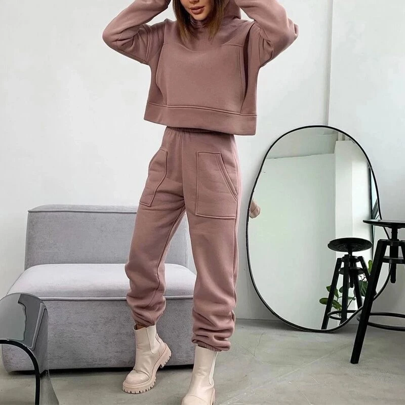 Men Sports Track Suit /Fitted Sweatsuit 2 Piece Custom Women  Sport Jogging Suits Plain Tracksuit